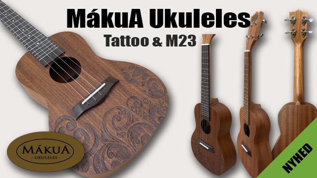MákuA Ukuleles M23 og Tattoo