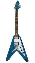 Epiphone Exclusive Flying V BBS Exclusive - Incl. Premium Gig Bag Brunswick Blue Sparkle