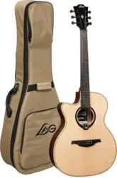 LAG HV30-L-ACE HyVibe 30 Lefty Auditorium Cutaway Gloss