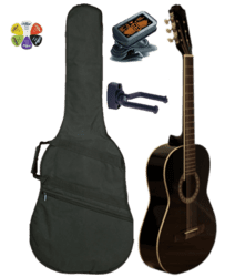 Santoni  C-777BK akustisk guitar pakketilbud **Spar 87,50 DKK**