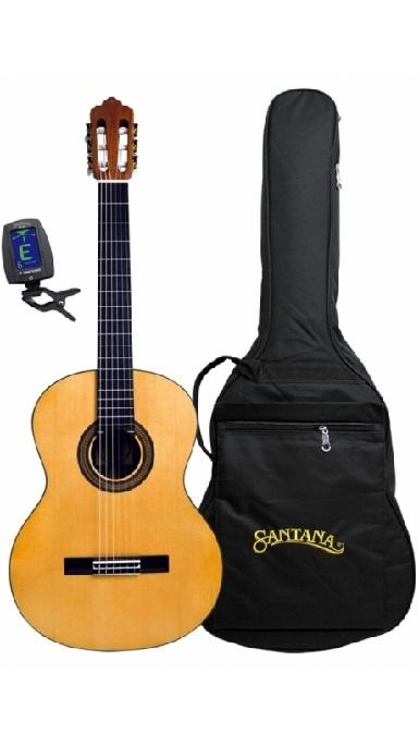 skotsk Sætte Skoleuddannelse Santana ST20S Klassisk / Spansk guitar - inkl. Taske og Tuner