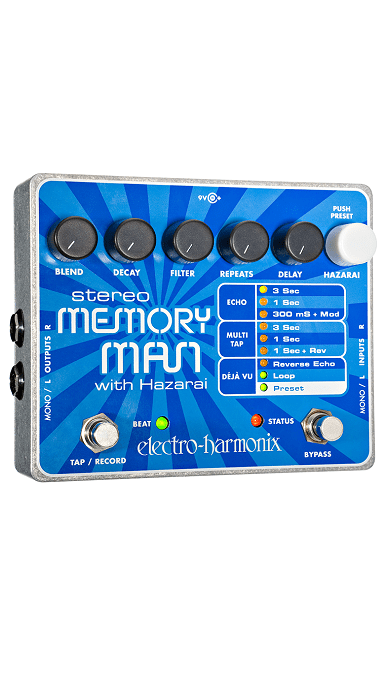 ギター Electro-Harmonix Memory Man Hazarai MOD Electro Harmonix Stereo Memory Man with Hazarai | Full Demo - YouTube