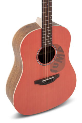 APPLAUSE ACOUSTIC GUITAR JUMP SLOPE SHOULDER DREADNOUGHT - Peach AAS-69-O