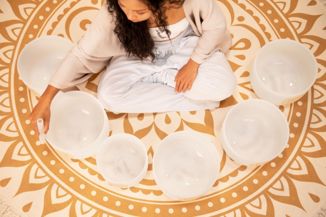 Meinl Sonic Energy - Solfeggio Crystal Singing Bowl Set 6 st. SOLCSBSET