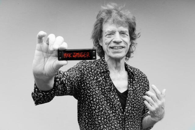 Mick Jagger Mundharmonika