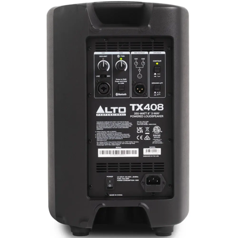 Alto TX408 - 350W aktiv PA-højttaler med 8" bas og 1" diskant