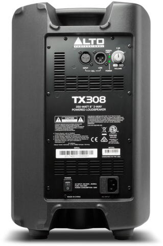 Alto TX308 - 350W aktiv PA-højttaler med 8" bas og 1" diskant