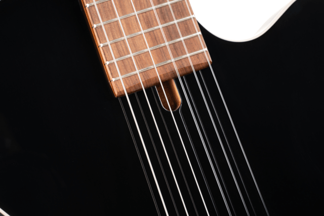 CORT Sunset Nylectric II, Nylon, Black, Preamp, Gig Bag