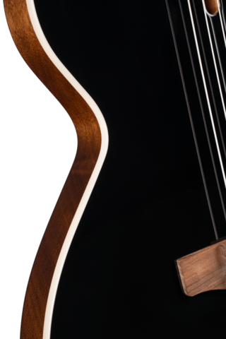 CORT Sunset Nylectric II, Nylon, Black, Preamp, Gig Bag