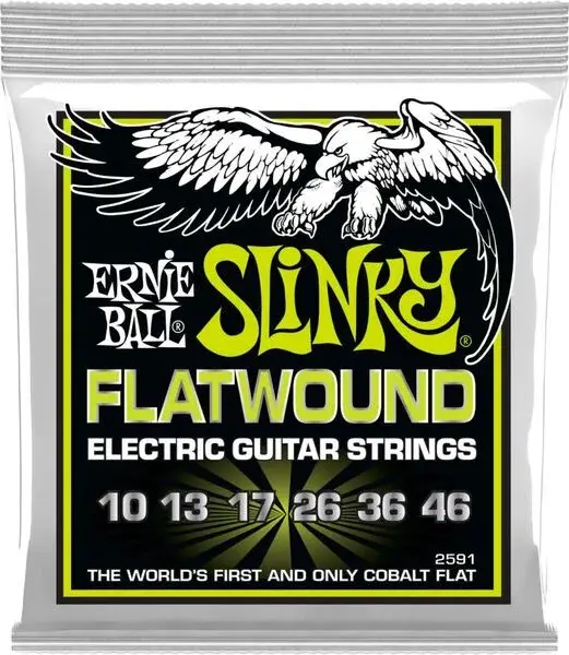 Ernie Ball 2591 Flatwound Slinky Electric Guitar