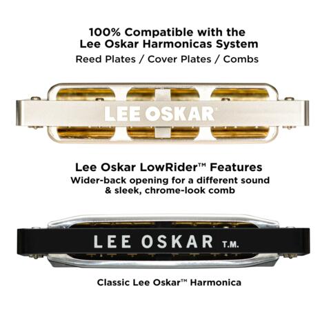Lee Oskar 1975P-C Lee Oskar Low Rider Mundharmonika C Gold