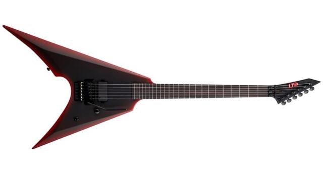LTD Arrow Black Metal II Black Red Burst Satin