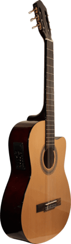 Santoni klassisk halvakustisk guitar C-66CEQ/N