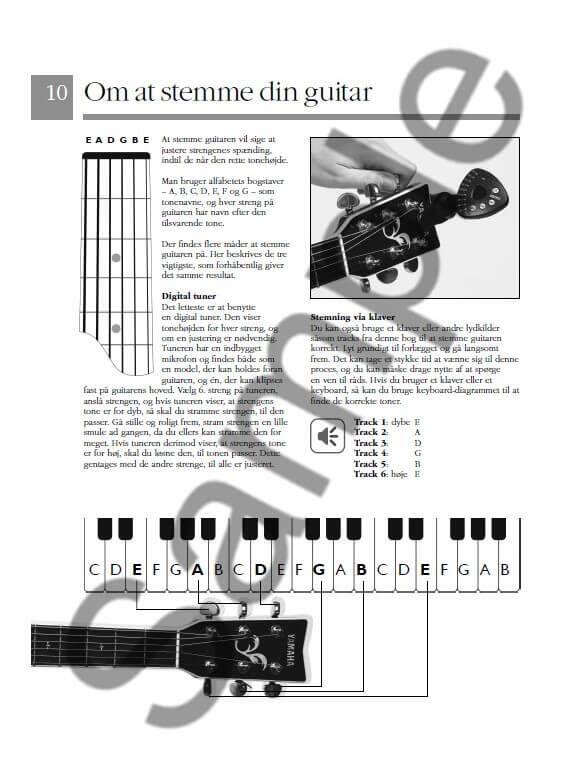 Akustisk guitar for begyndere - Lærebog