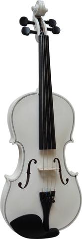 Violin 4/4 voksen størrelse hvid