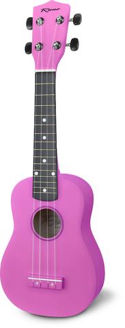 Reno ukulele sopran - pink - inkl taske