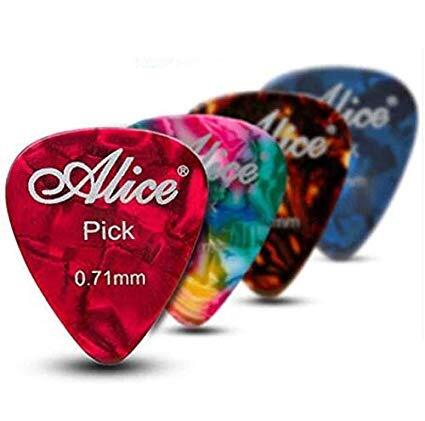 Alice - Picks 0.71 mm 5 stk. - inkl. plekterholder