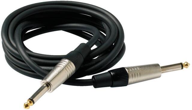RockCable Instrument Cable - straight/straight, 3 m / 9.8 ft - Black