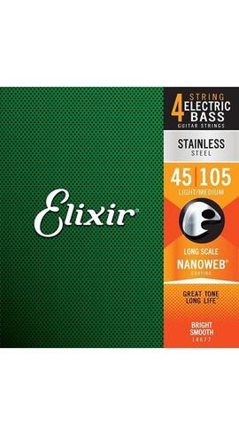 Elixir - Electric Bass Strings  NANOWEB COATING ** UDSOLGT**