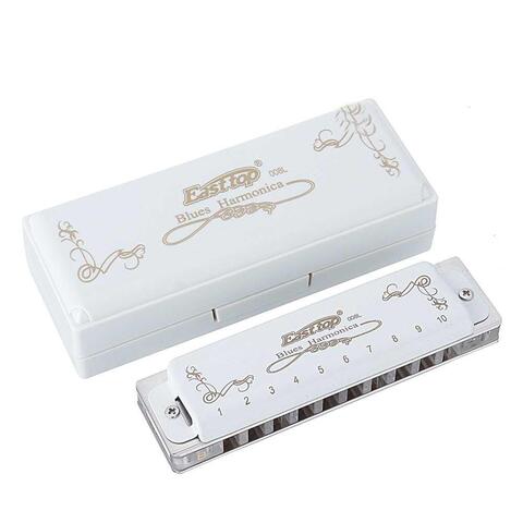 Easttop Blues harmonica - T008L White in Key: C