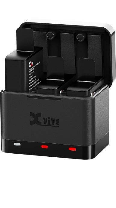 Xvive - U5C - Ladestation og 3 batterier
