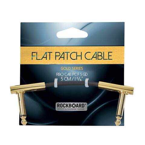 RockBoard GOLD Series Flat Patch Cable, 5 cm / 1 31/32"