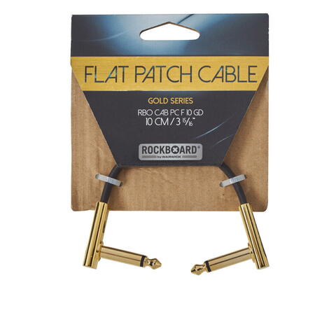 RockBoard GOLD Series Flat Patch Cable, 10 cm / 3 15/16"