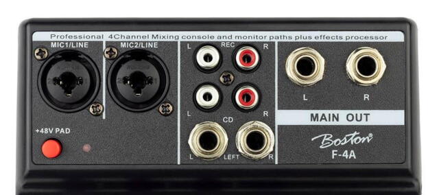Boston - F-4A - Mixing Console - 2 mono / 2 stereo inputs