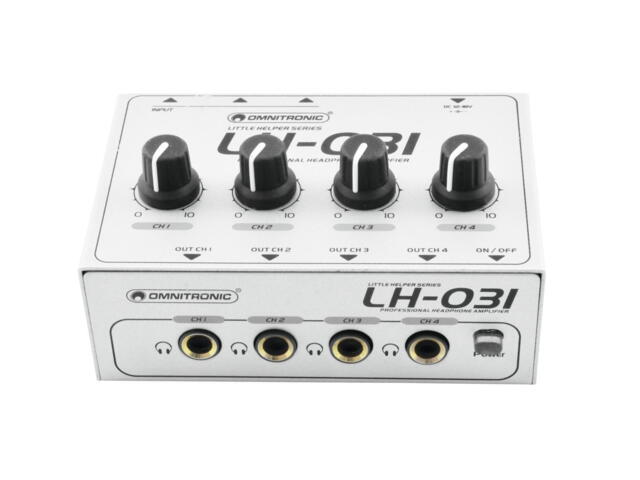 OMNITRONIC LH-031 Headphone Amplifier - 4 channel