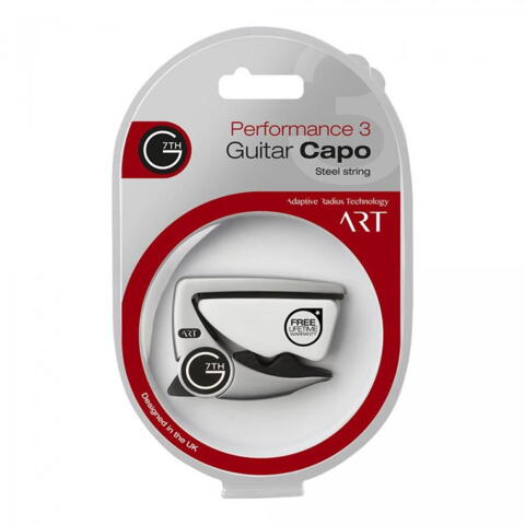 G7th Performance 3 ART - G7P3A-SV - capo 6 string acoustic/electric SILVER