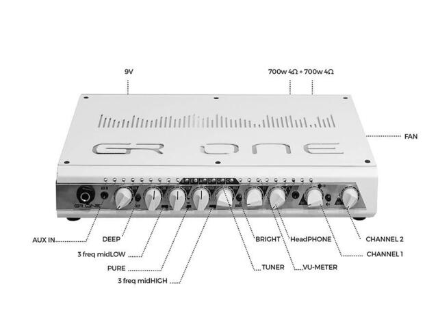 GRBass class D bass amplifier - ONE1400