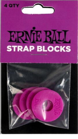Ernie Ball EB-5618 Strap Blocks 4 stk. Lilla