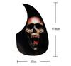 Pickguard - Teardrop Shape - Black Skull