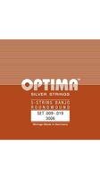 Optima - Silver strings - 5 String Tenor Banjo - 009-019